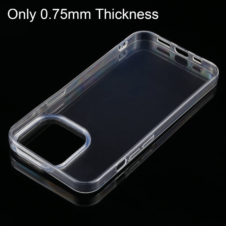 For iPhone 13 Pro 0.75mm Ultra-thin Transparent TPU Soft Protective Case