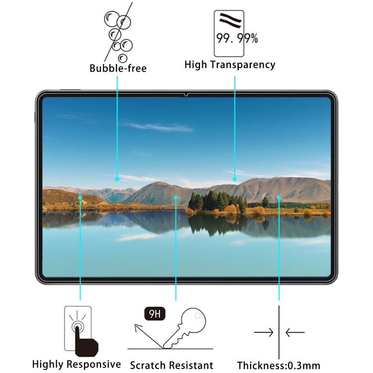 For Huawei MatePad Pro 12.6 2021 / Huawei Matebook E 2022 12.6 / Lenovo Xiaoxin Pad Pro 12.6 / Lenovo Tab P12 Pro 12.6 25 PCS 9H 2.5D Explosion-proof Tempered Glass Film