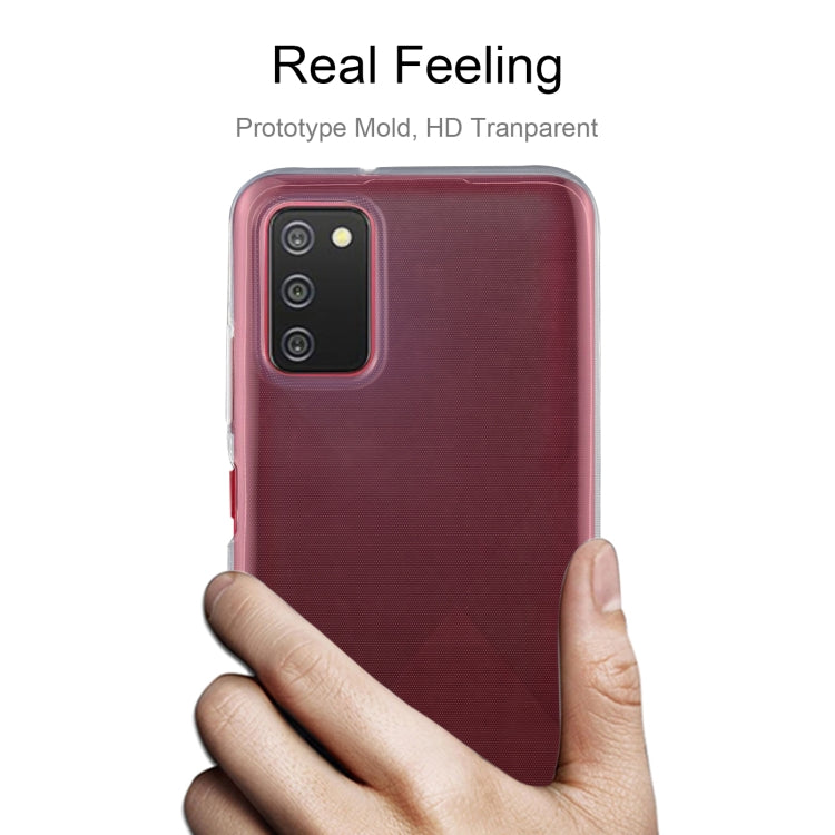 For Samsung Galaxy A03s 166mm 0.75mm Ultra-thin Transparent TPU Soft Protective Case