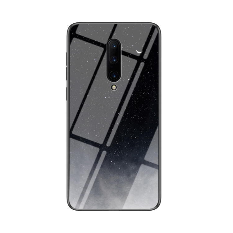 For OnePlus 7 Pro Starry Sky Painted Tempered Glass TPU Shockproof Protective Case