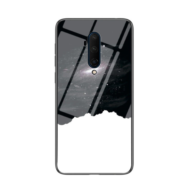 For OnePlus 7T Pro Starry Sky Painted Tempered Glass TPU Shockproof Protective Case
