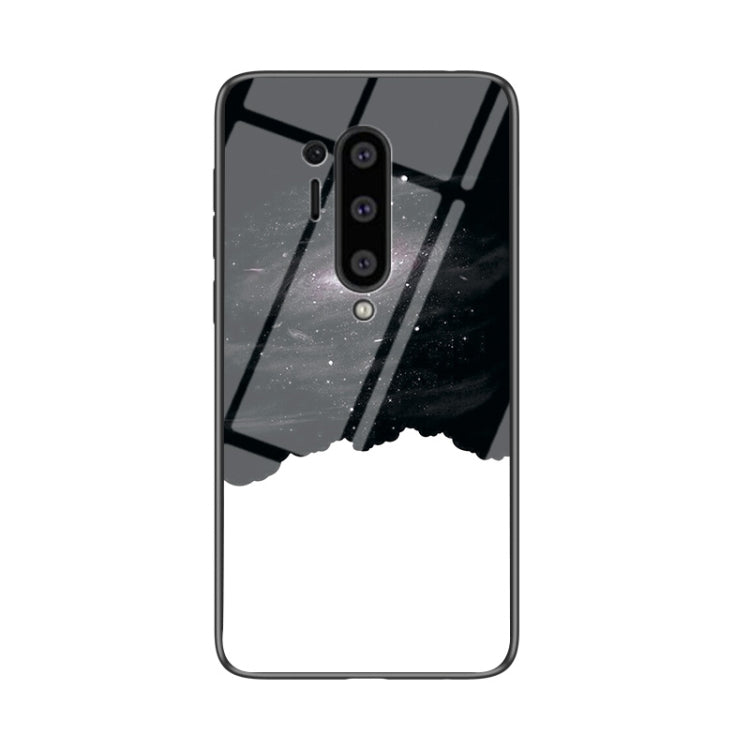 For OnePlus 8 Pro Starry Sky Painted Tempered Glass TPU Shockproof Protective Case
