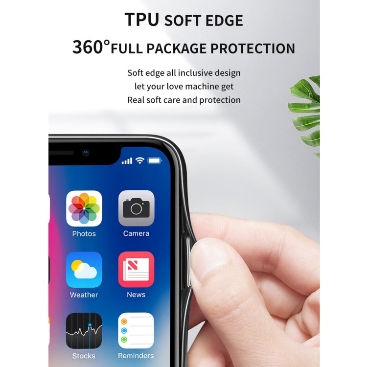 For OnePlus 8 Pro Starry Sky Painted Tempered Glass TPU Shockproof Protective Case