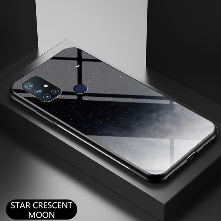 For OnePlus N10 5G Starry Sky Painted Tempered Glass TPU Shockproof Protective Case