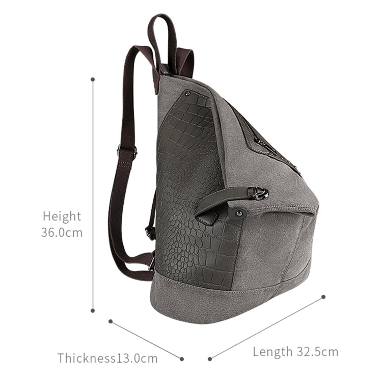 FB01 Irregular Canvas Backpack