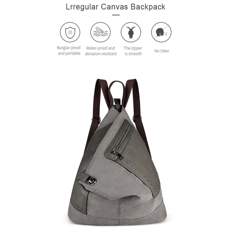 FB01 Irregular Canvas Backpack