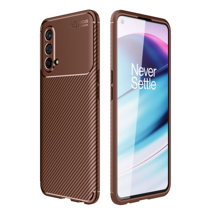 For OnePlus Nord CE 5G Carbon Fiber Texture Shockproof TPU Case