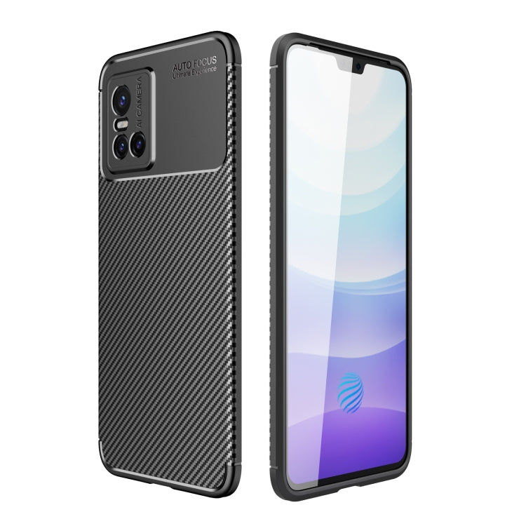 For vivo S10 Carbon Fiber Texture Shockproof TPU Case