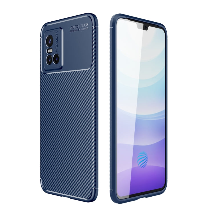 For vivo S10 Carbon Fiber Texture Shockproof TPU Case