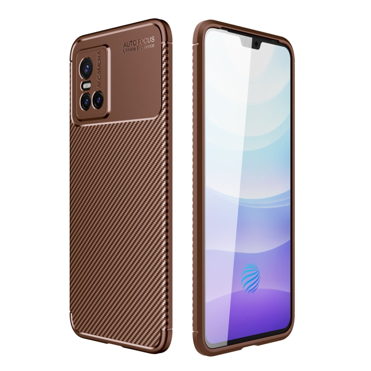 For vivo S10 Carbon Fiber Texture Shockproof TPU Case