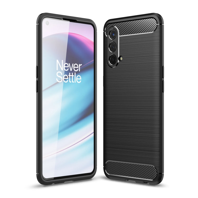 For OnePlus Nord CE 5G Brushed Texture Carbon Fiber TPU Case