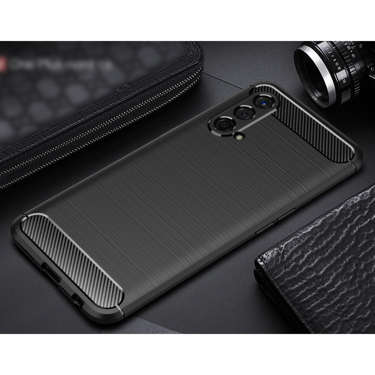 For OnePlus Nord CE 5G Brushed Texture Carbon Fiber TPU Case