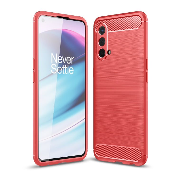 For OnePlus Nord CE 5G Brushed Texture Carbon Fiber TPU Case