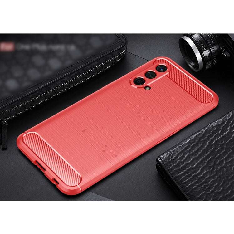 For OnePlus Nord CE 5G Brushed Texture Carbon Fiber TPU Case