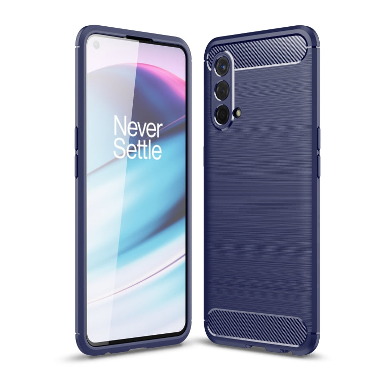 For OnePlus Nord CE 5G Brushed Texture Carbon Fiber TPU Case