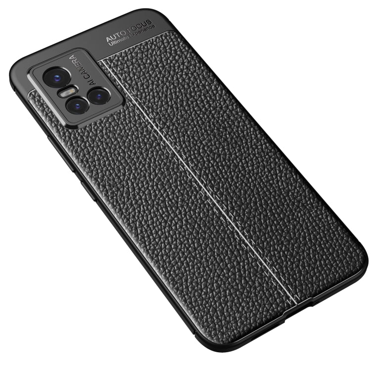 For vivo S10 Litchi Texture TPU Shockproof Case