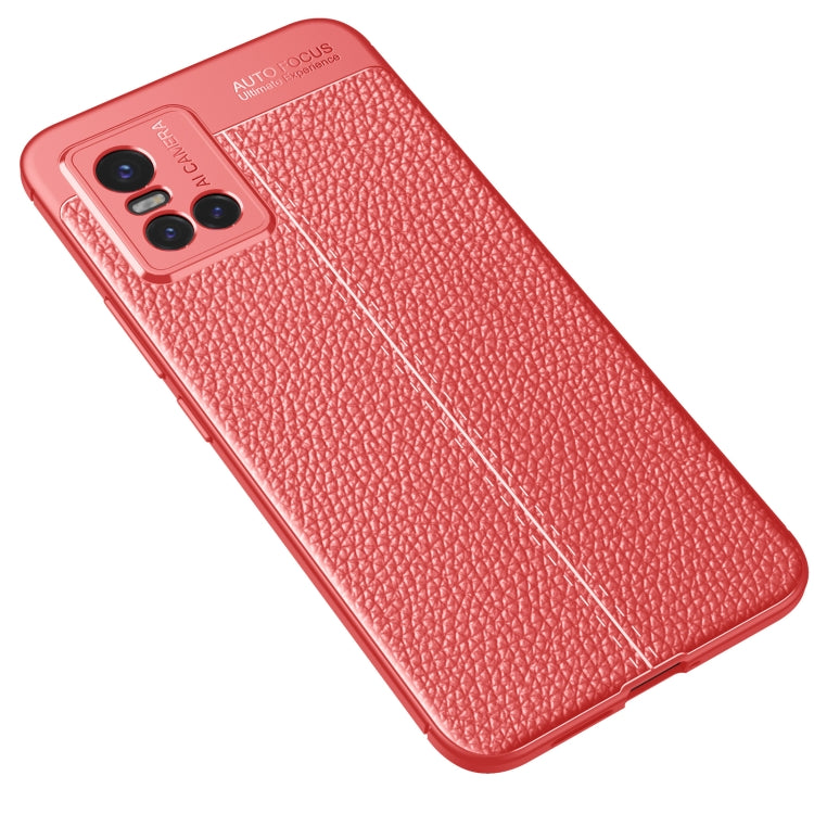 For vivo S10 Litchi Texture TPU Shockproof Case