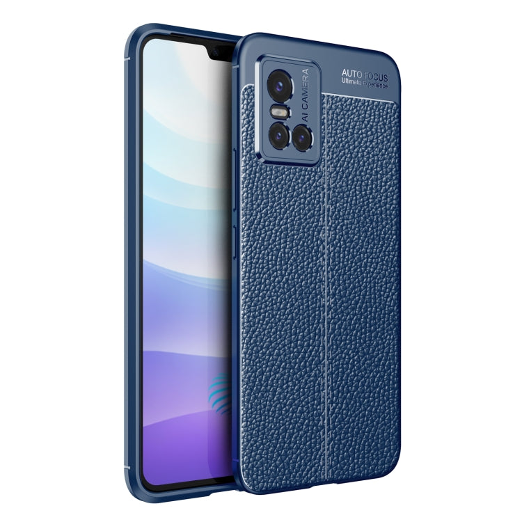 For vivo S10 Litchi Texture TPU Shockproof Case
