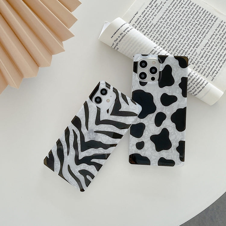 For iPhone 12 / 12 Pro Shockproof Shell Pattern Square Protective Case
