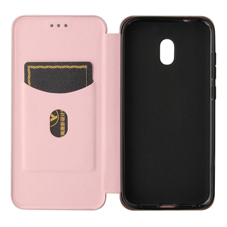 For Nokia C1 Plus Carbon Fiber Texture Horizontal Flip TPU + PC + PU Leather Case with Card Slot