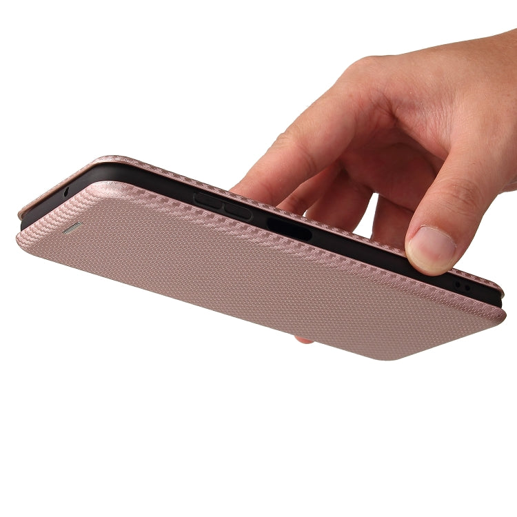 For Samsung Galaxy A03s Carbon Fiber Texture Horizontal Flip TPU + PC + PU Leather Case with Card Slot