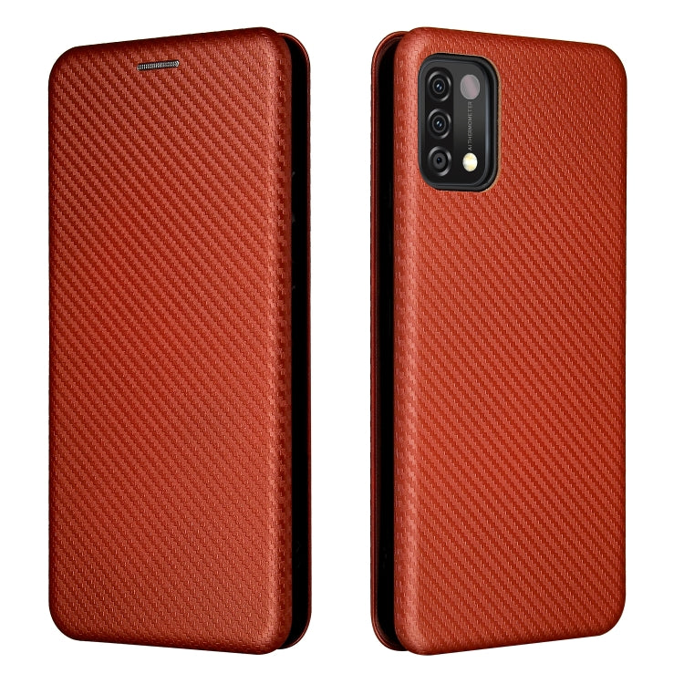 For UMIDIGI A11 Carbon Fiber Texture Horizontal Flip TPU + PC + PU Leather Case with Card Slot