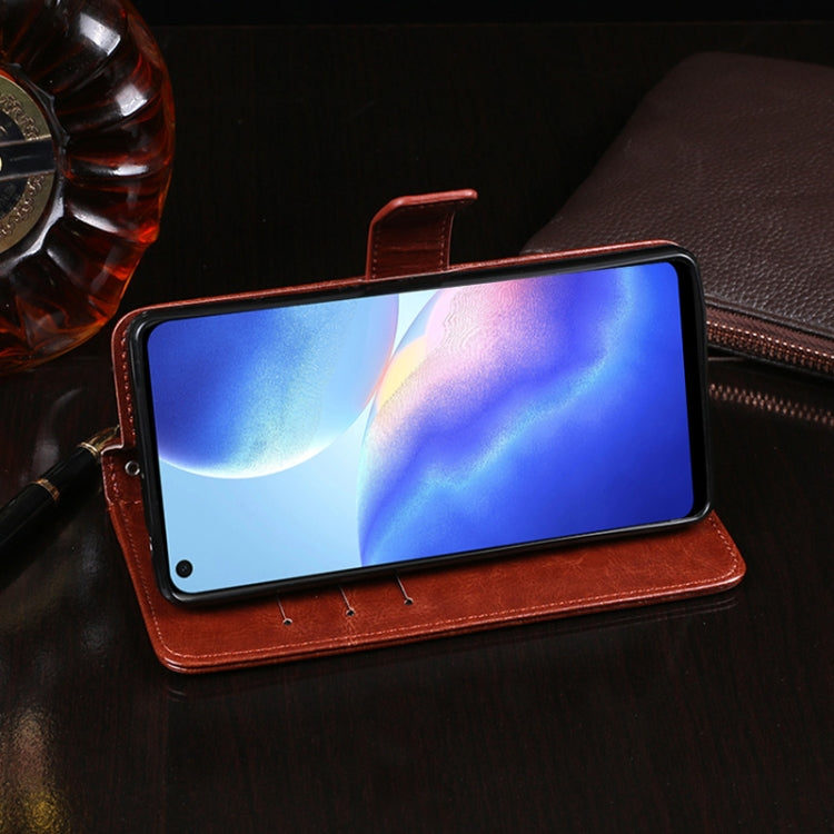For Blackview A90 idewei Crazy Horse Texture Horizontal Flip Leather Case with Holder & Card Slots & Wallet