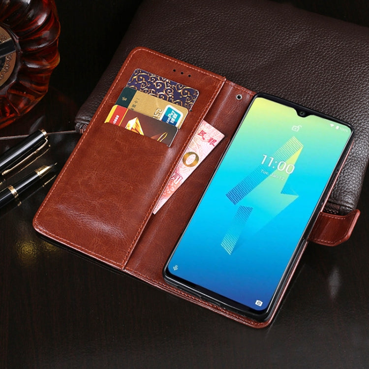 For Wiko Power U10 idewei Crazy Horse Texture Horizontal Flip Leather Case with Holder & Card Slots & Wallet