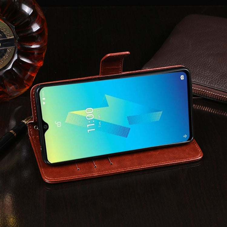 For Wiko Power U10 idewei Crazy Horse Texture Horizontal Flip Leather Case with Holder & Card Slots & Wallet