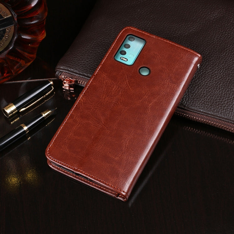For Wiko Power U30 idewei Crazy Horse Texture Horizontal Flip Leather Case with Holder & Card Slots & Wallet