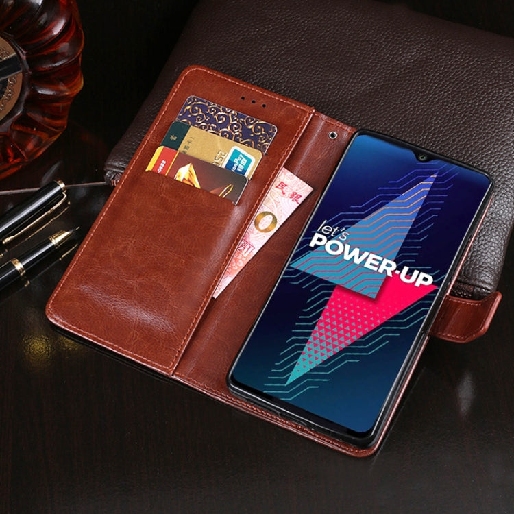 For Wiko Power U30 idewei Crazy Horse Texture Horizontal Flip Leather Case with Holder & Card Slots & Wallet