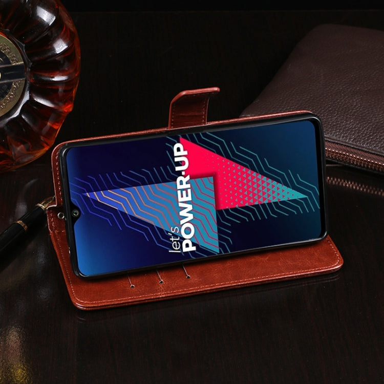 For Wiko Power U30 idewei Crazy Horse Texture Horizontal Flip Leather Case with Holder & Card Slots & Wallet