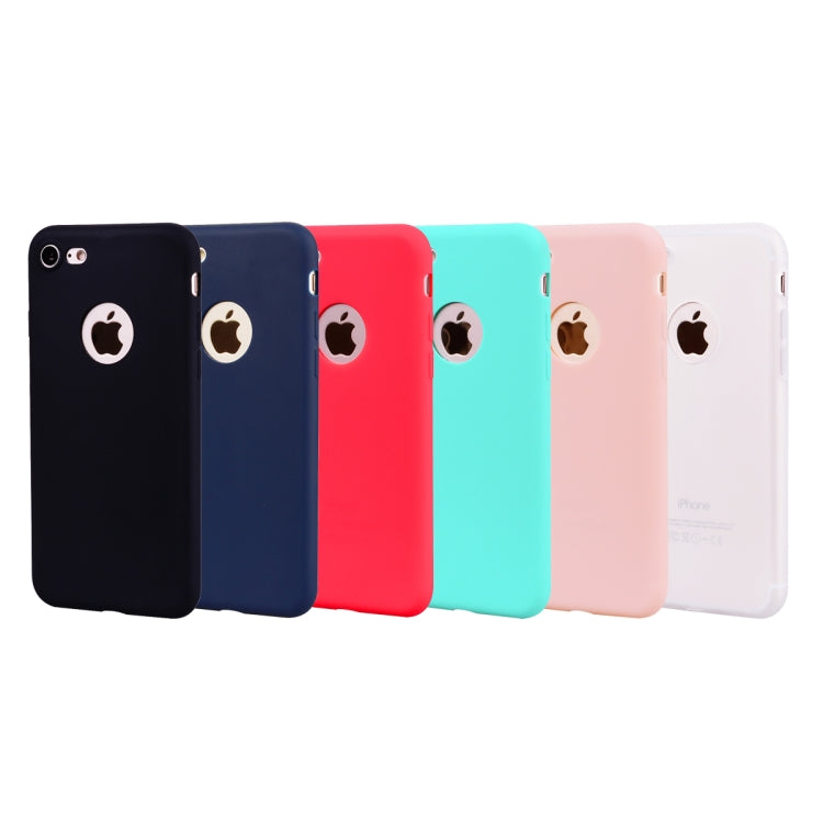For iPhone SE 2022 / SE 2020 / 8 / 7 Candy Color TPU Case