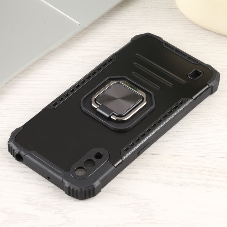 For Samsung Galaxy A10s / M01s Fierce Warrior Series Armor All-inclusive Shockproof Aluminum Alloy + TPU Protective Case with Ring Holder