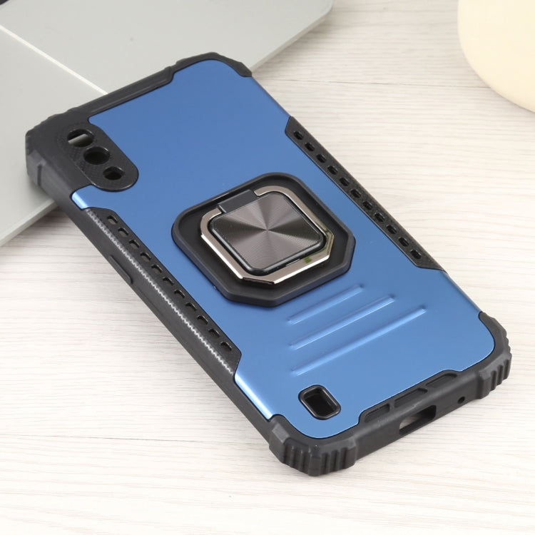 For Samsung Galaxy A10s / M01s Fierce Warrior Series Armor All-inclusive Shockproof Aluminum Alloy + TPU Protective Case with Ring Holder