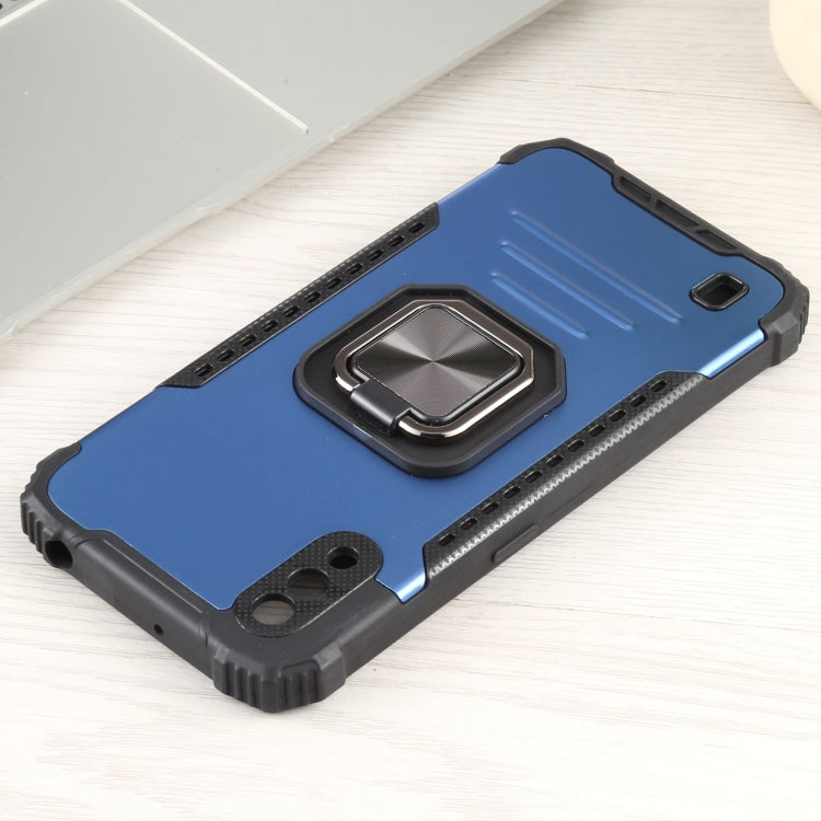 For Samsung Galaxy A10s / M01s Fierce Warrior Series Armor All-inclusive Shockproof Aluminum Alloy + TPU Protective Case with Ring Holder
