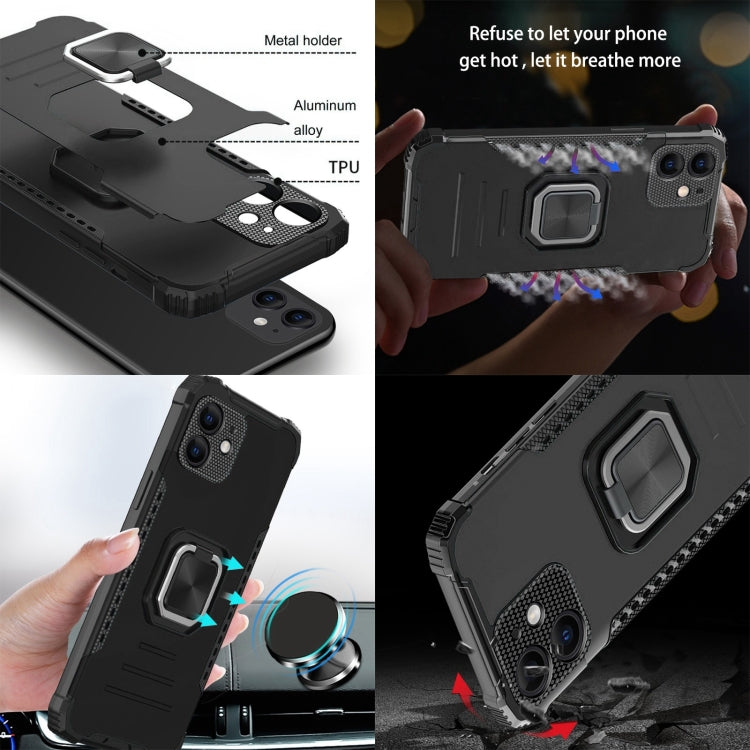 For Samsung Galaxy A21 US Version Fierce Warrior Series Armor All-inclusive Shockproof Aluminum Alloy + TPU Protective Case with Ring Holder