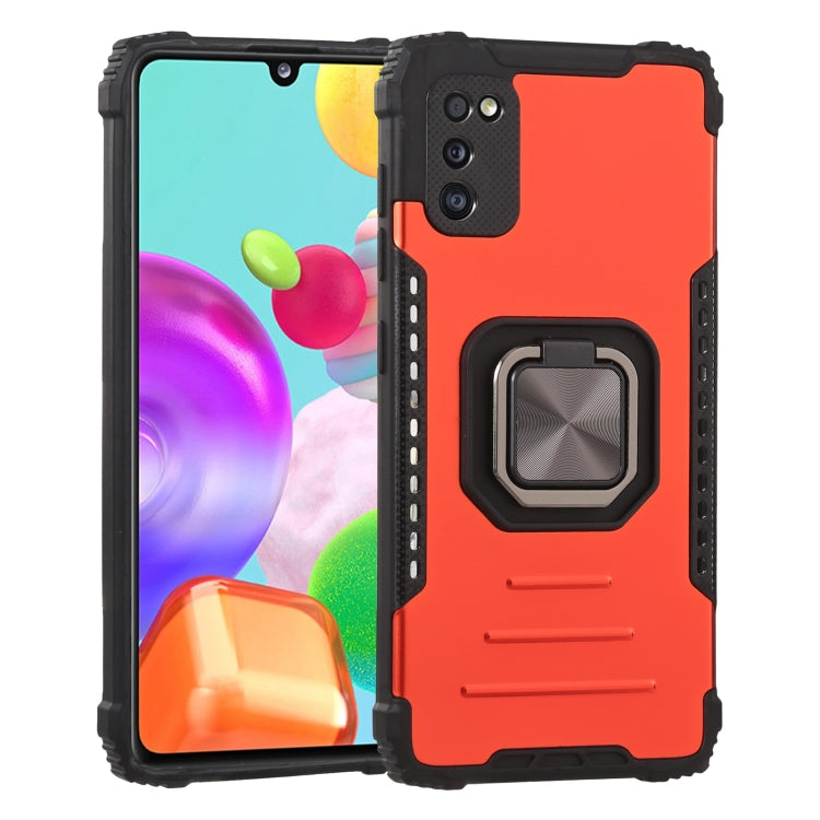 For Samsung Galaxy M31 / M21 / M30s Fierce Warrior Series Armor All-inclusive Shockproof Aluminum Alloy + TPU Protective Case with Ring Holder