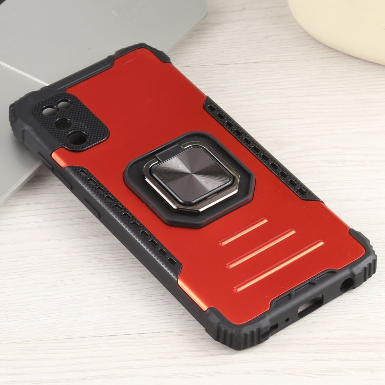 For Samsung Galaxy M31 / M21 / M30s Fierce Warrior Series Armor All-inclusive Shockproof Aluminum Alloy + TPU Protective Case with Ring Holder