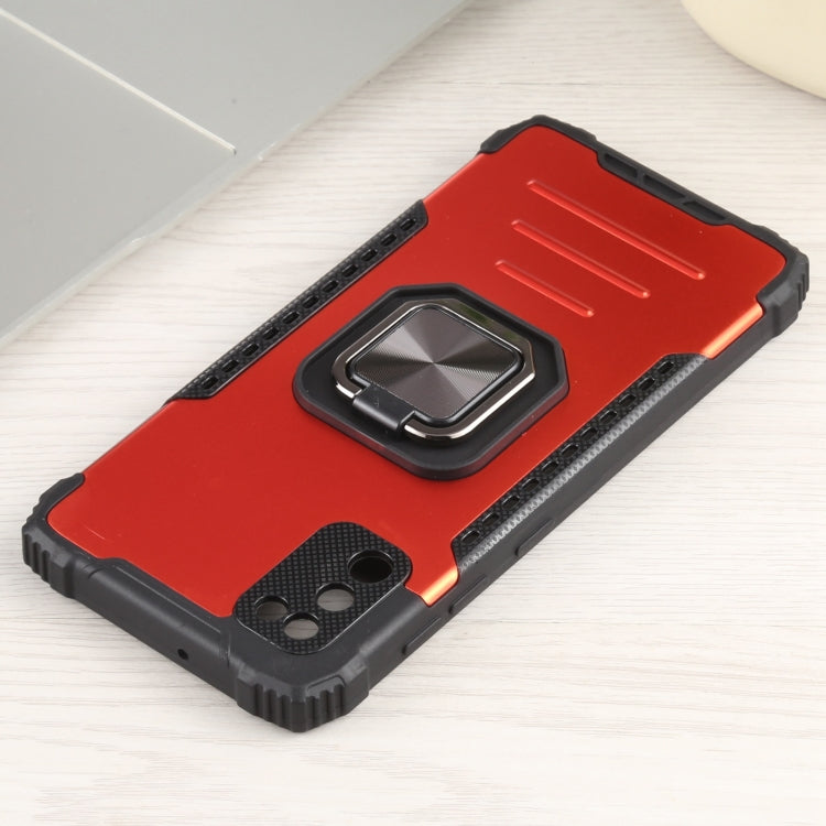 For Samsung Galaxy M31 / M21 / M30s Fierce Warrior Series Armor All-inclusive Shockproof Aluminum Alloy + TPU Protective Case with Ring Holder
