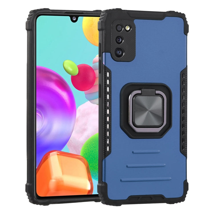 For Samsung Galaxy M31 / M21 / M30s Fierce Warrior Series Armor All-inclusive Shockproof Aluminum Alloy + TPU Protective Case with Ring Holder