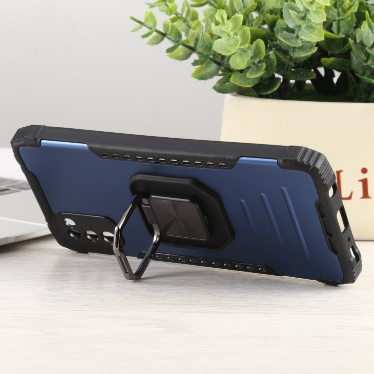 For Samsung Galaxy M31 / M21 / M30s Fierce Warrior Series Armor All-inclusive Shockproof Aluminum Alloy + TPU Protective Case with Ring Holder