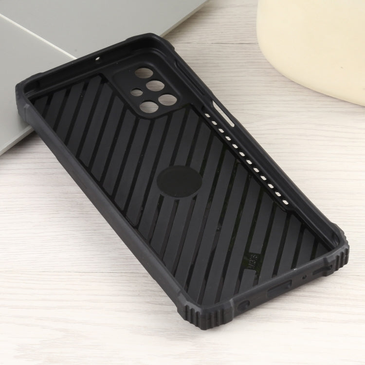 For Samsung Galaxy M51 Fierce Warrior Series Armor All-inclusive Shockproof Aluminum Alloy + TPU Protective Case with Ring Holder