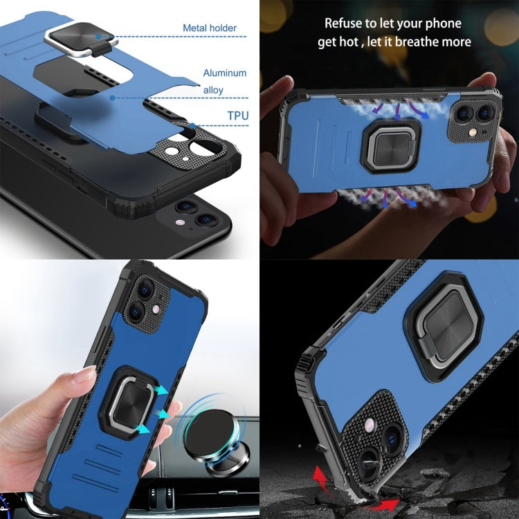 For Samsung Galaxy M51 Fierce Warrior Series Armor All-inclusive Shockproof Aluminum Alloy + TPU Protective Case with Ring Holder
