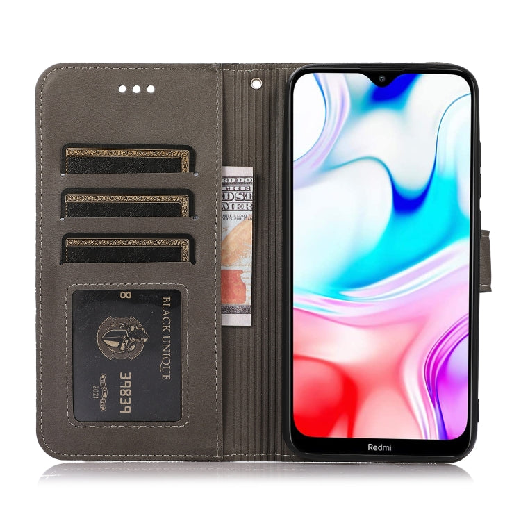 For Xiaomi Redmi 8 Skin Feel Embossed Sunflower Horizontal Flip Leather Case with Holder & Card Slots & Wallet & Lanyard