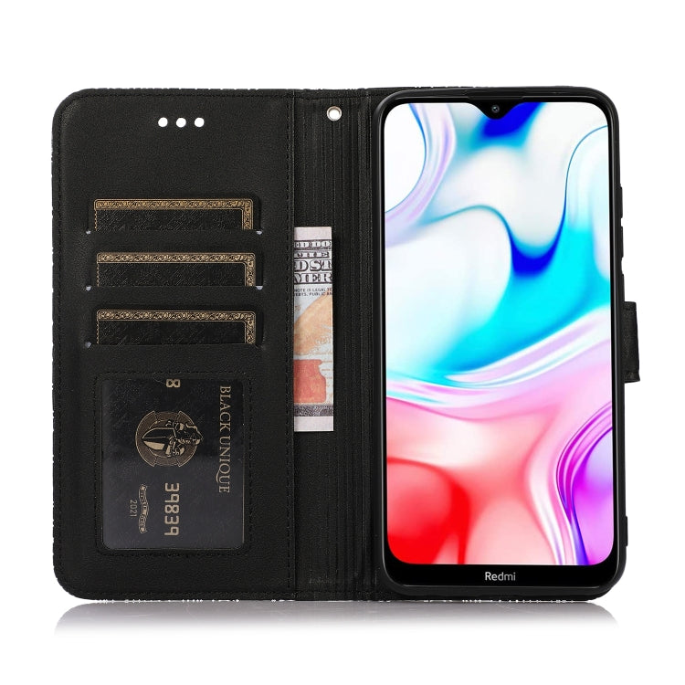 For Xiaomi Redmi 8 Skin Feel Embossed Sunflower Horizontal Flip Leather Case with Holder & Card Slots & Wallet & Lanyard