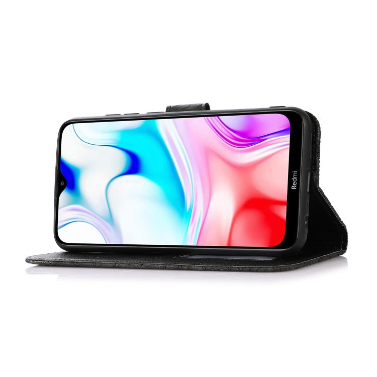 For Xiaomi Redmi 8 Skin Feel Embossed Sunflower Horizontal Flip Leather Case with Holder & Card Slots & Wallet & Lanyard