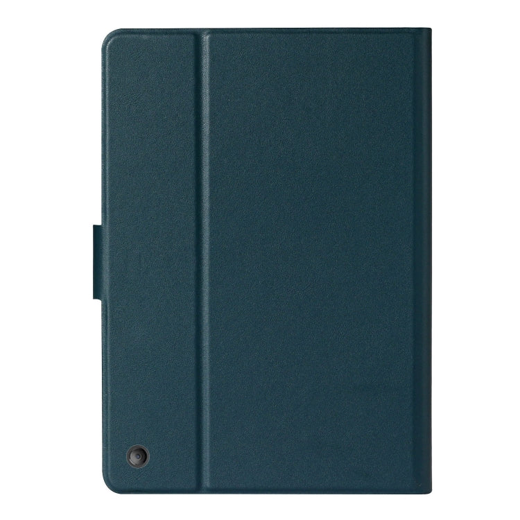 For Amazon Fire HD 10 (2021) Pure Color Horizontal Flip Leather Case with Card Slots & Holder & Sleep / Wake-up Function