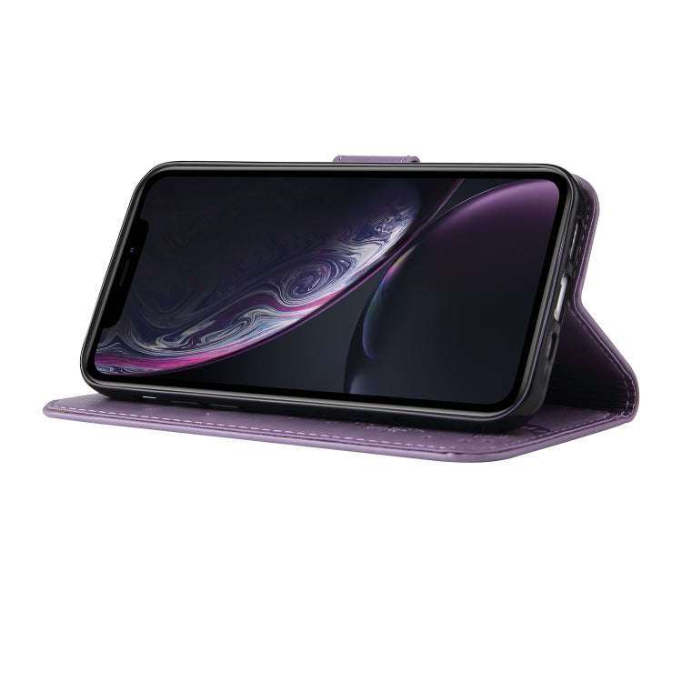 For Samsung Galaxy A01 Core Embossed Lucky Tree Horizontal Flip Leather Case with Holder & Card Slot & Wallet & Lanyard