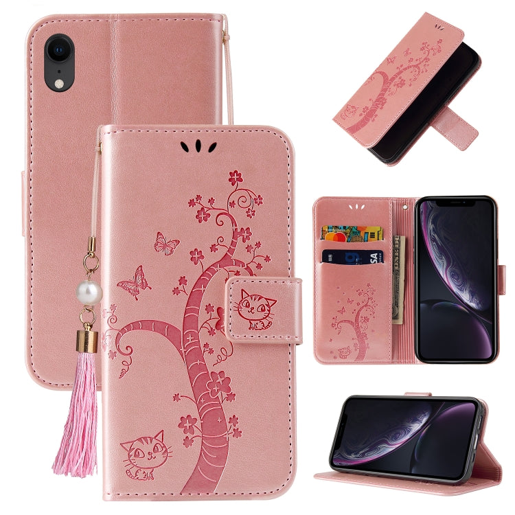 For Samsung Galaxy A01 Core Embossed Lucky Tree Horizontal Flip Leather Case with Holder & Card Slot & Wallet & Lanyard